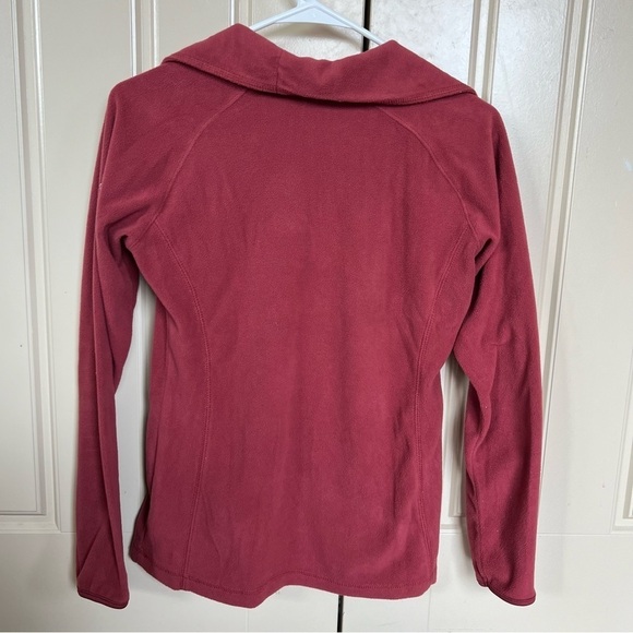 Columbia Dark Coral or Pink Half or Quarter Zip Fleece Sweater Size Small - Picture 7 of 10